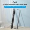 Vention 24-Port Cat6 Unshielded Patch Panel, Gigabit Ethernet, Gold-Plated Contacts, Meets T568A & T568B Standards. - Image 2