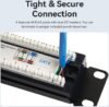 Vention 24-Port Cat6 Unshielded Patch Panel, Gigabit Ethernet, Gold-Plated Contacts, Meets T568A & T568B Standards. - Image 8