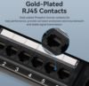 Vention 24-Port Cat6 Unshielded Patch Panel, Gigabit Ethernet, Gold-Plated Contacts, Meets T568A & T568B Standards. - Image 9