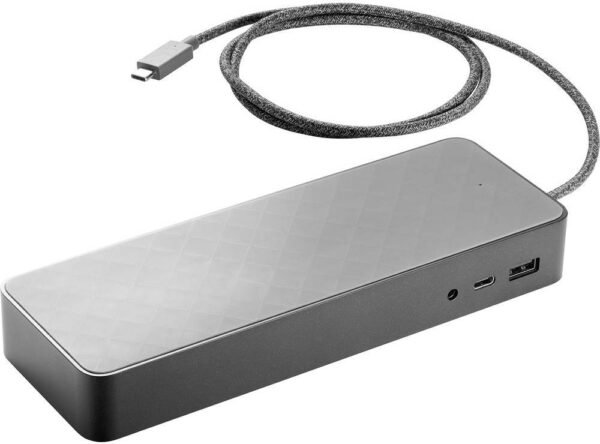 HP USB-C Universal Docking Station, For Chromebook 14 G4 / EliteBook 1040 G4 / ZBook Studio, 4 USB Ports.